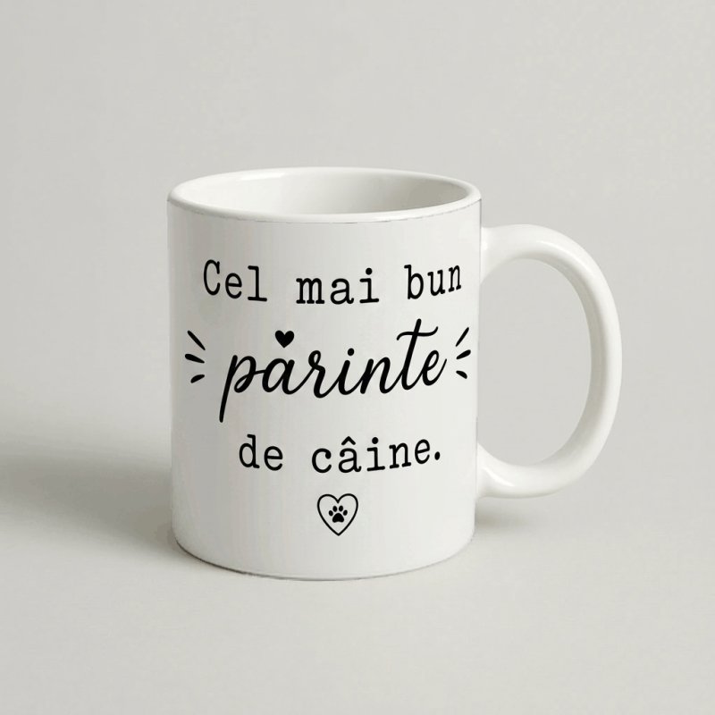 Cană „Cel mai bun părinte de câine” — cadou personalizat PetGifts
