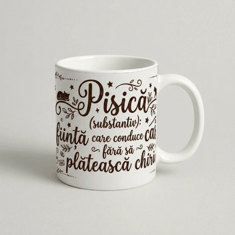 Cană Pisică „Definiția Pisicii"