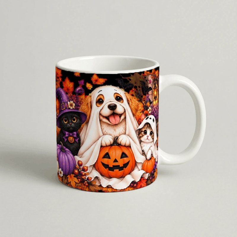 Cană Halloween cu Animăluțe