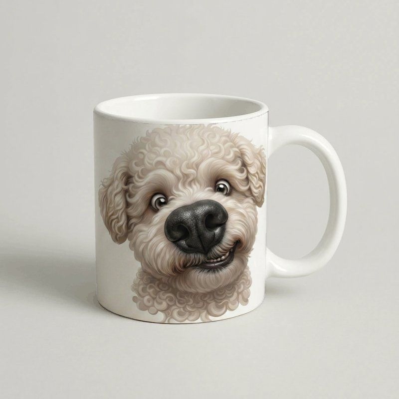 Cană „Portret Cățeluș Vesel” — cadou personalizat PetGifts