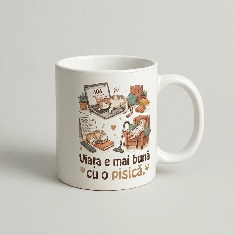 Cana Viata e mai buna cu o pisica.