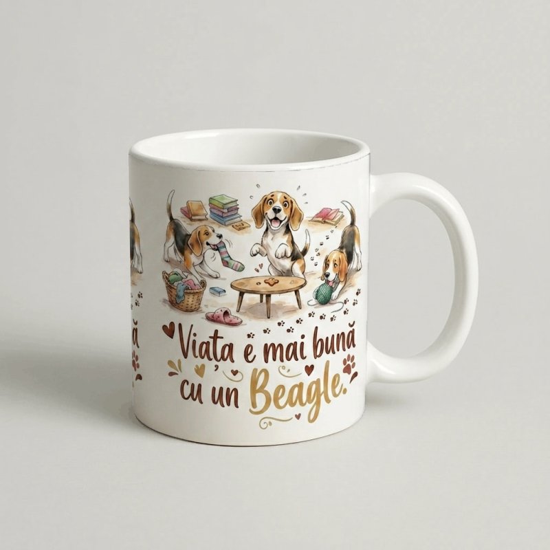 Cana Viata e mai buna cu un beagle