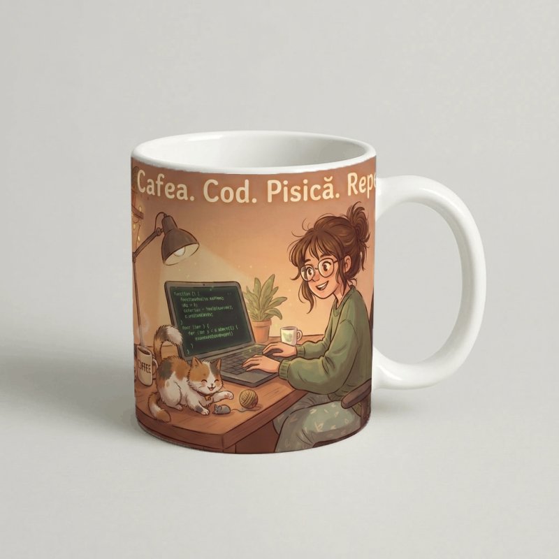 Cana Cafea Cod Pisica Repeat