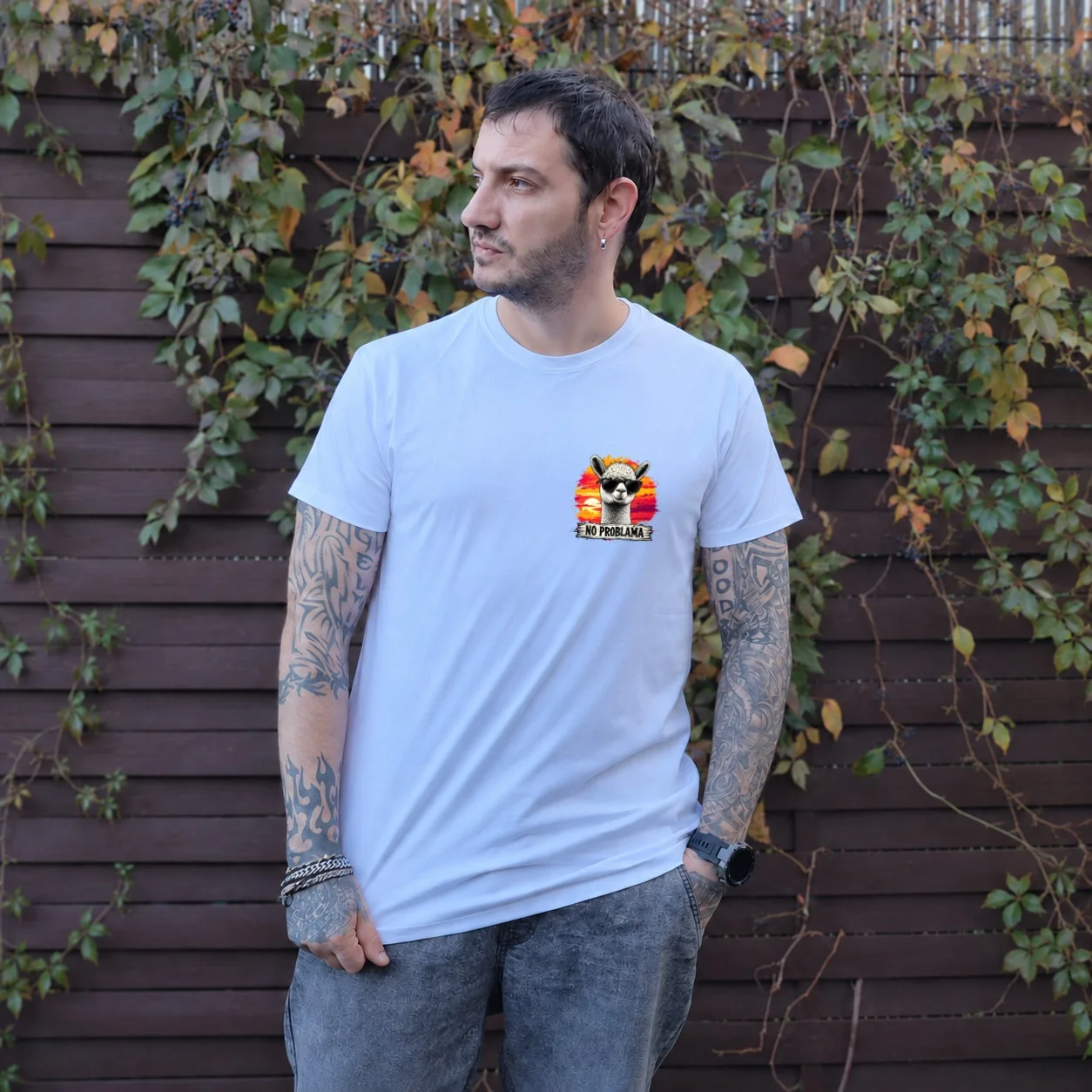 Tricou Fitted No Probllama