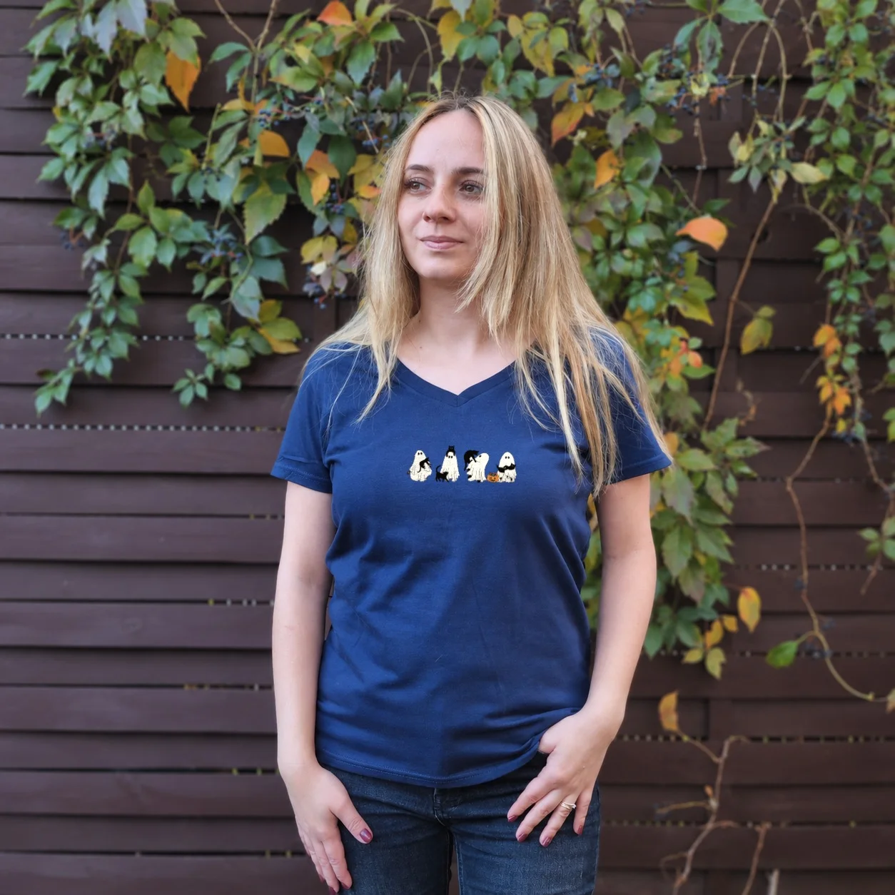Tricou Fitted Pisici Fantomă