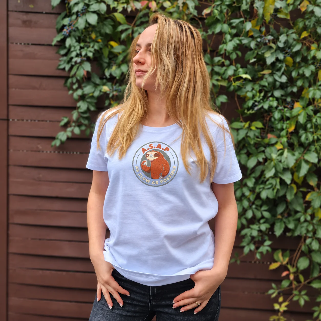 Tricou Regular Leneș ASAP – As Slow As Possible — cadou personalizat PetGifts