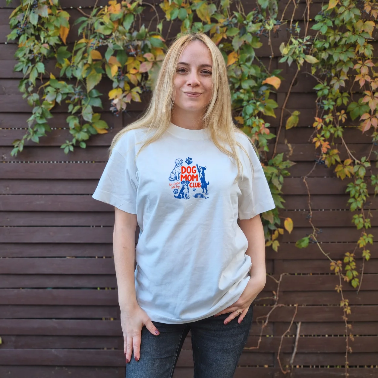 Tricou Oversize Dog Mom Club