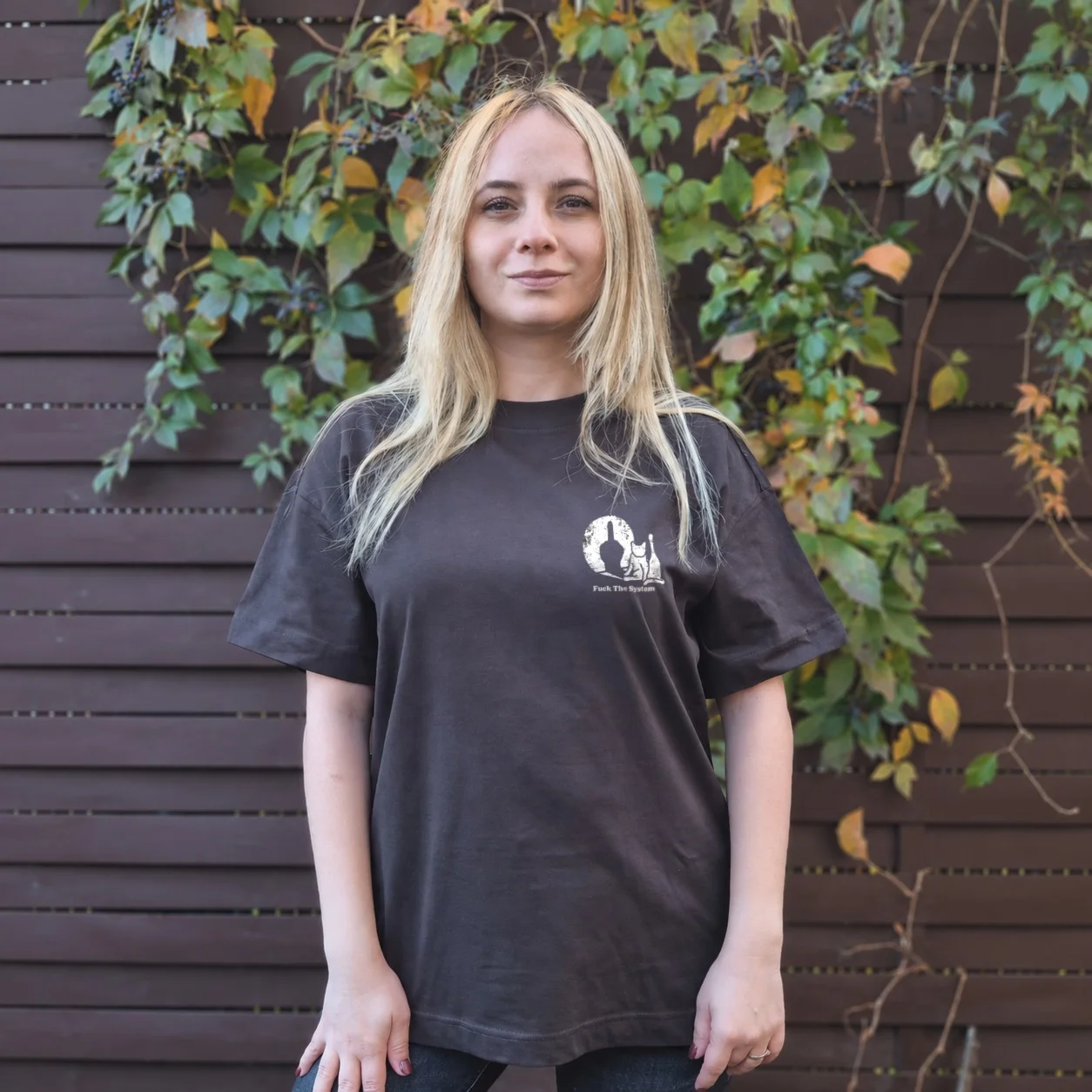 Tricou Oversize Fuck The System