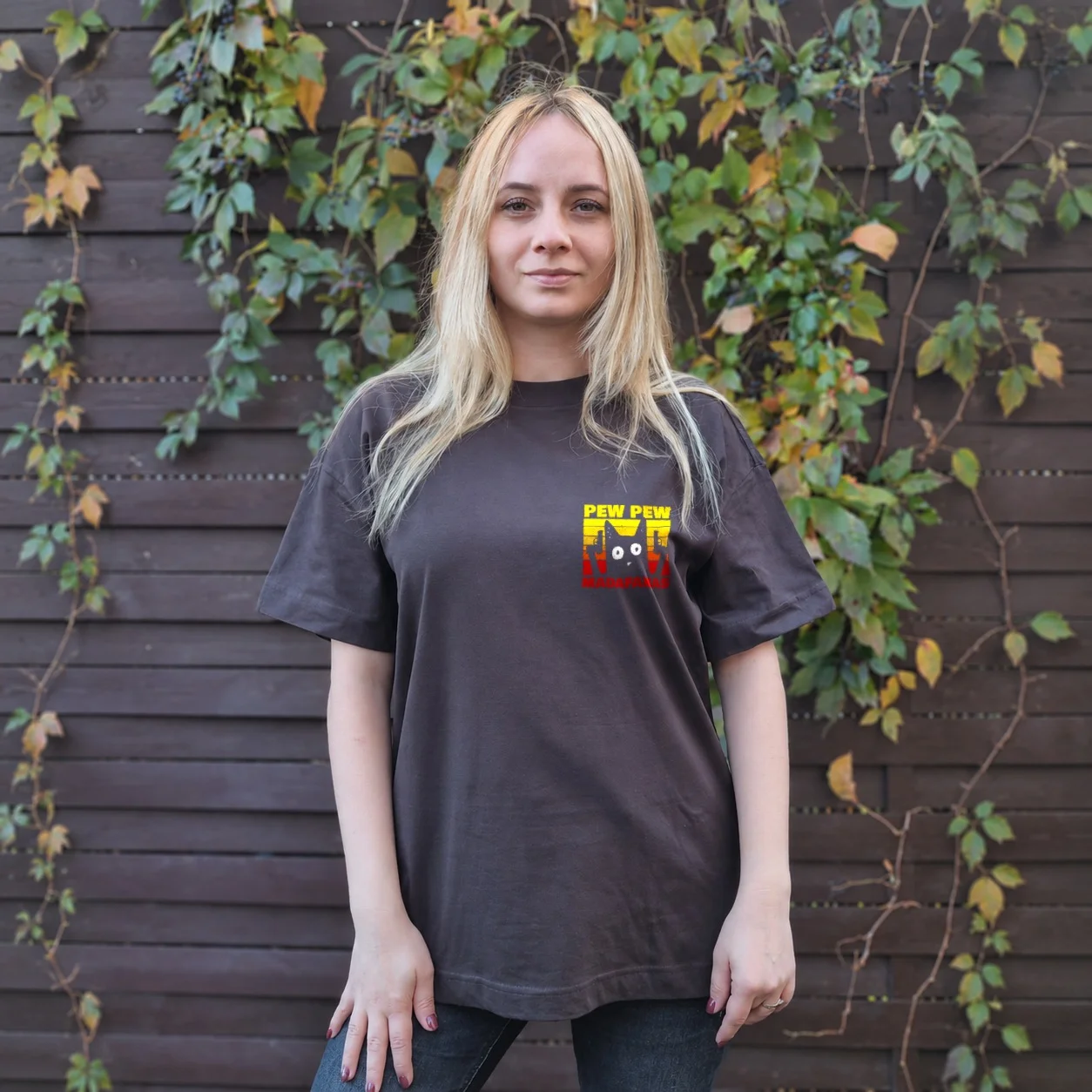 Tricou Oversize Pew Pew Madafaka