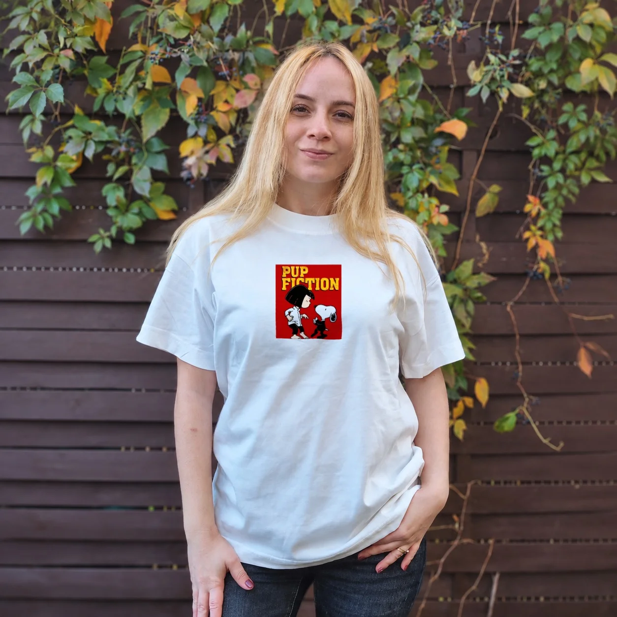 Tricou Oversize Pup Fiction – Retro
