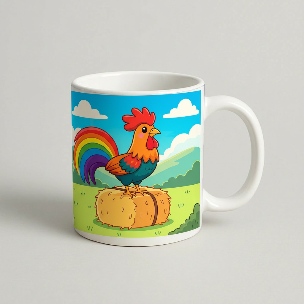 Cană Rainbow Rooster