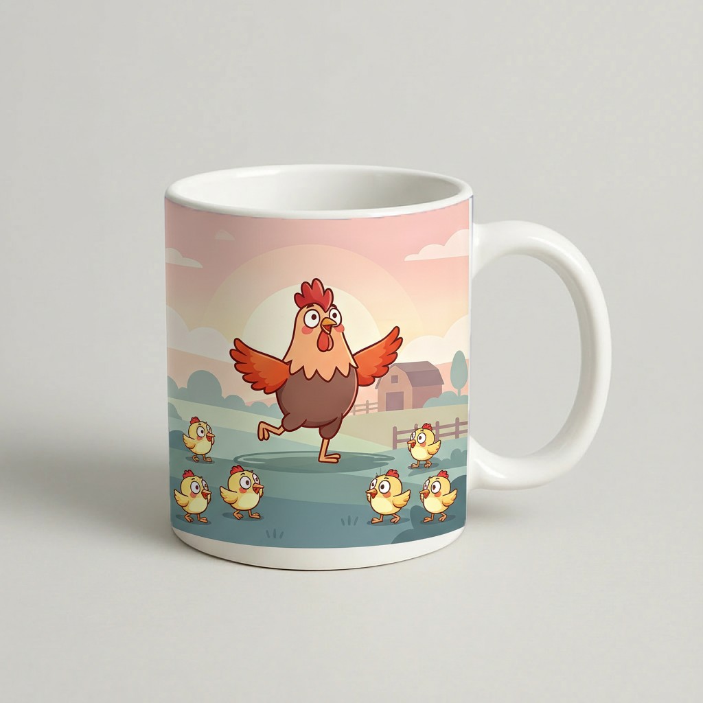 Cană Happy Rooster — cadou personalizat PetGifts