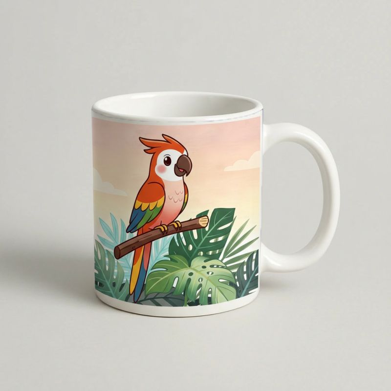 Cană Colored Parrot