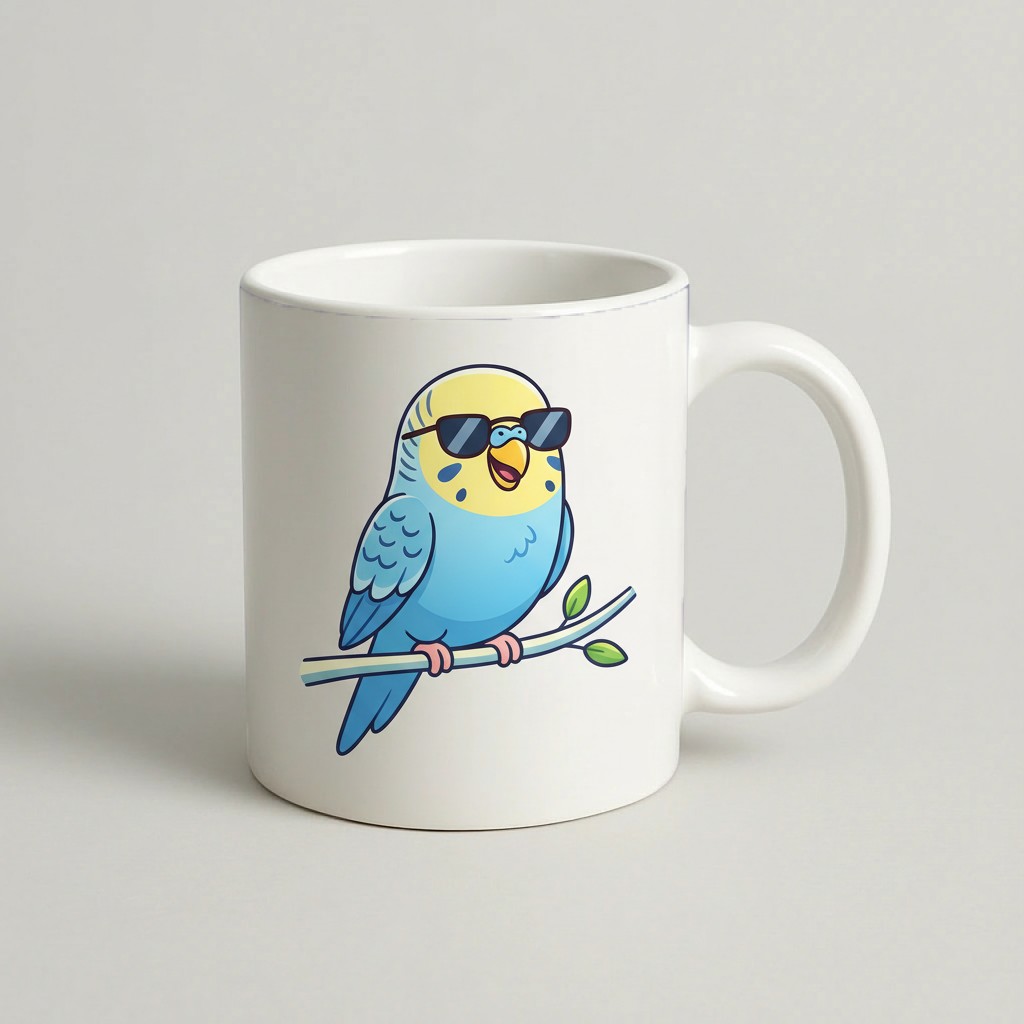 Cană Sunglasses Parakeet