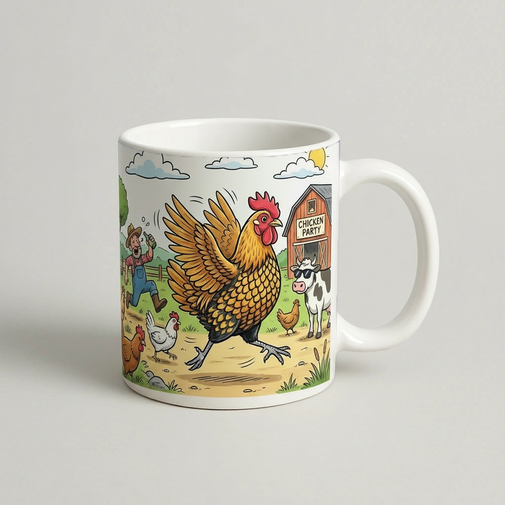 Cană Gaina Animated Sebright