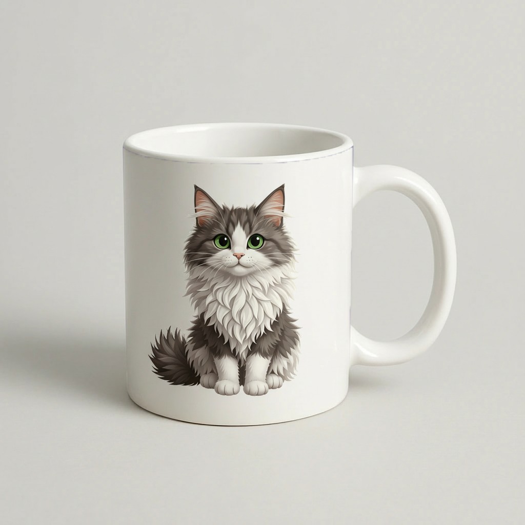 Cană Fluffy Cat