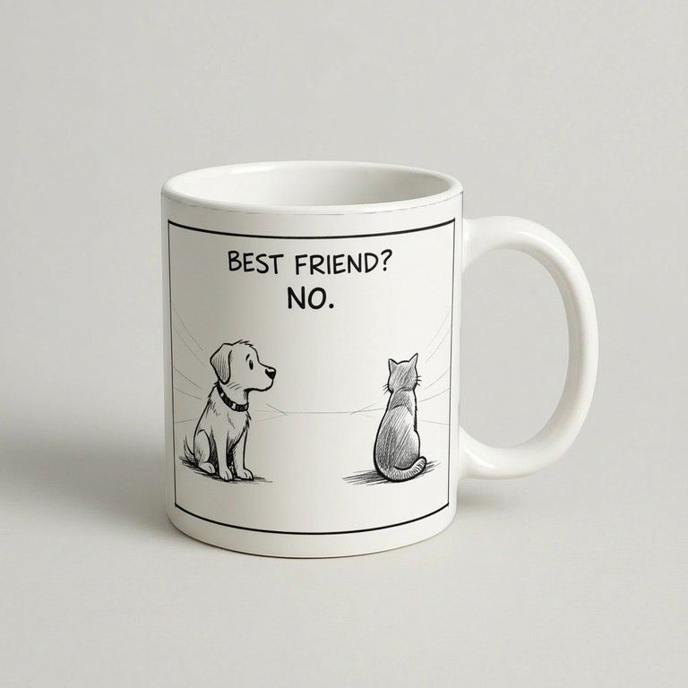 Cană Best friend? no