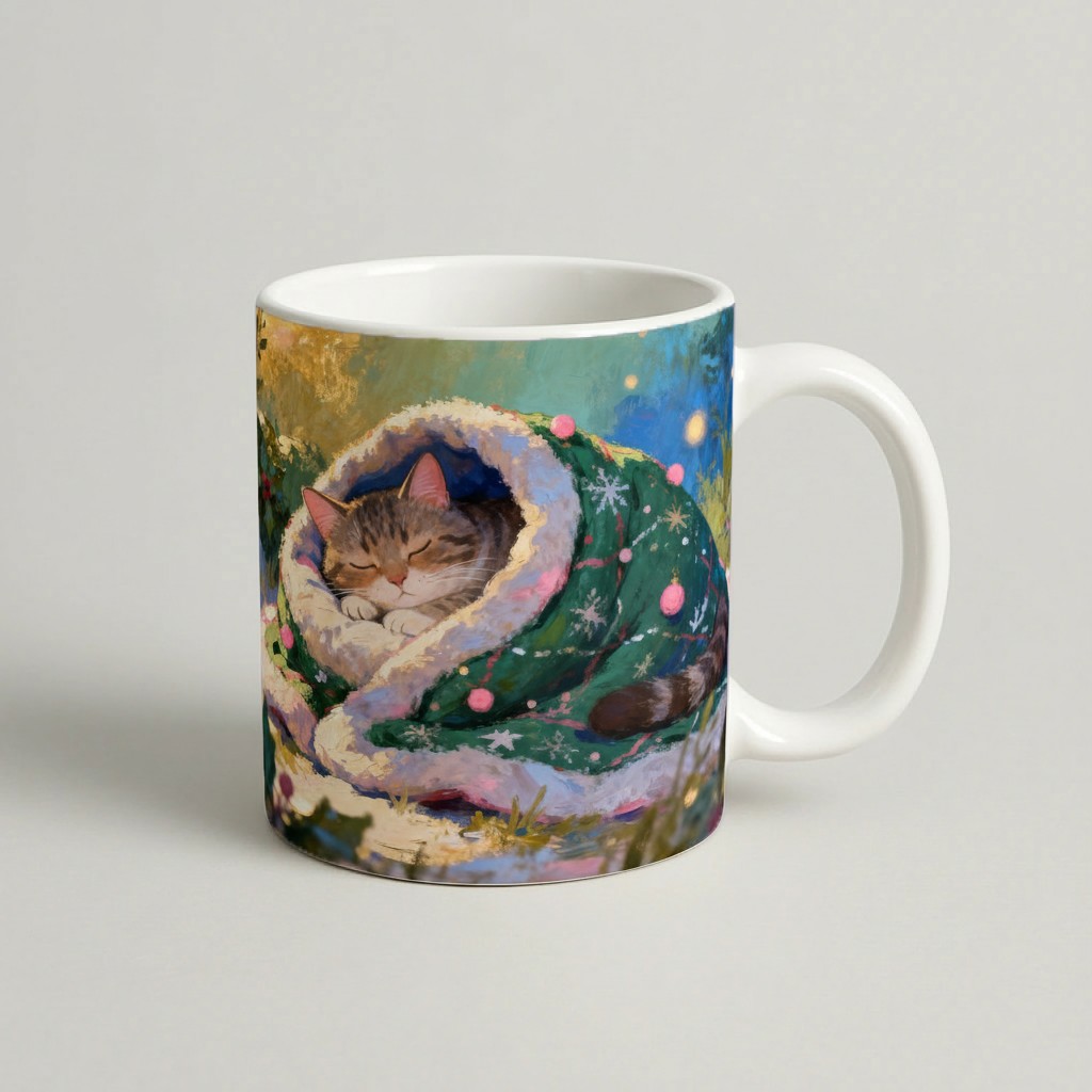 cana sleepy cat — cadou personalizat PetGifts