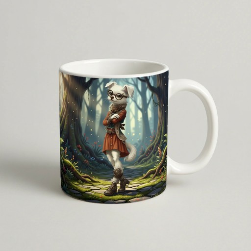 cana white dog in Enchanted Forest