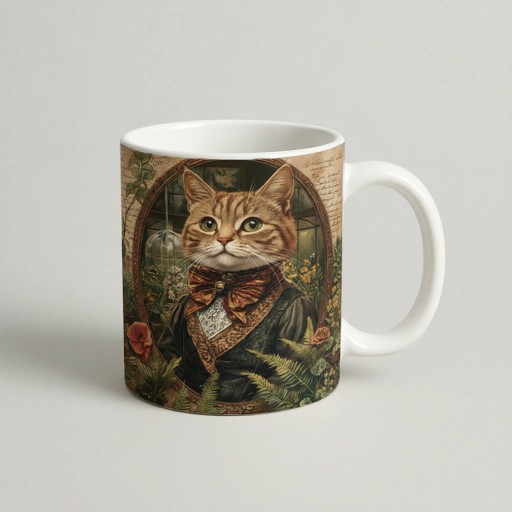 cana orange cat The Botanist — cadou personalizat PetGifts
