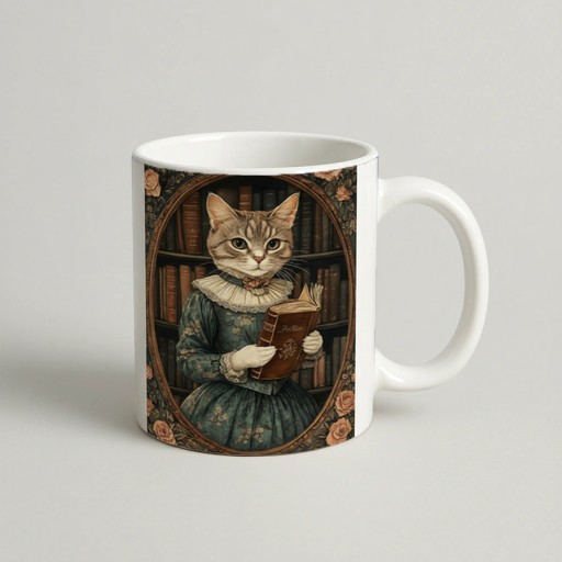 cana grey cat The Librarian